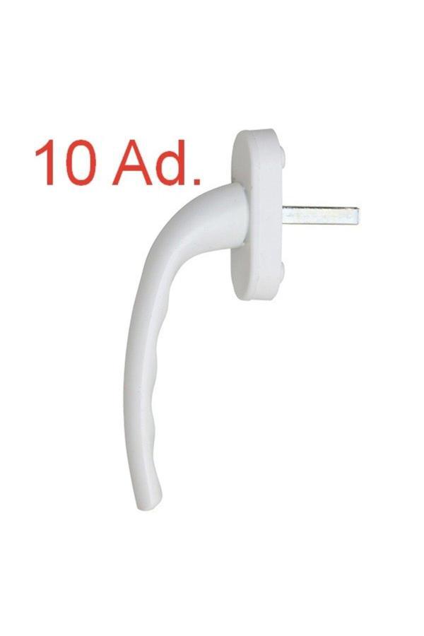 10 ADET Beyaz Pencere Kolu Alüminyum. Yerli Üretim. Kayapen Marka. 124 gram / Adet - Image 1