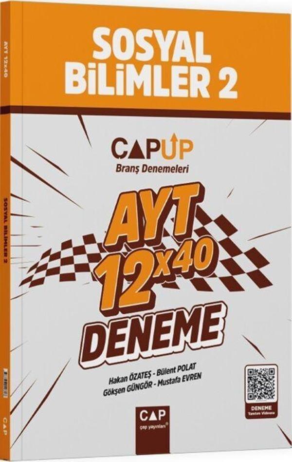 AYT Sosyal Bilimler 2 12 X 40 Up Deneme Çap Yayınları - Çap Yayınları - Image 1