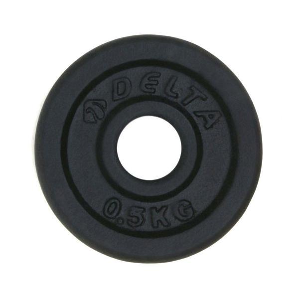 Delta 0,5 Kg x 2 Adet Siyah Döküm Plaka Çiftli Ağırlık Flanş - Image 1