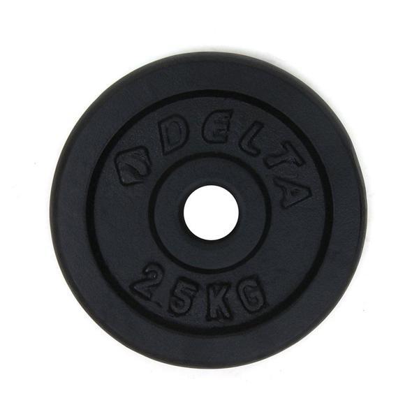 Delta 2,5 Kg x 2 Adet Dura-Strong Çiftli Siyah Döküm Plaka - Image 1