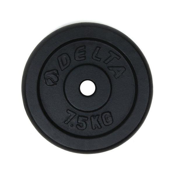 Delta 7,5 Kg x 2 Adet Siyah Döküm Plaka Çiftli Ağırlık Flanş - Image 1