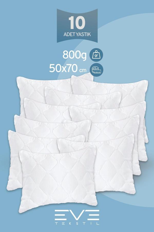 10 Adet Diamond Plus Kapitone Yastık 50*70 Cm 800 gr - Image 1