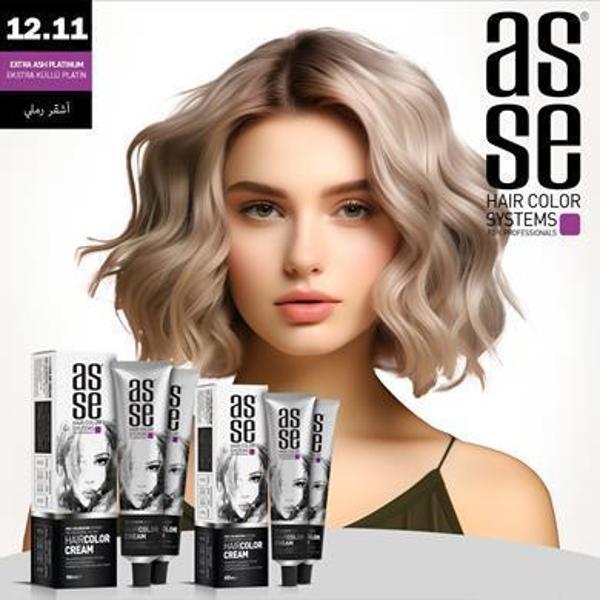 Asse 60 Ml Tüp Saç Boyası 12.11 Extra Küllü Platin + 50 Ml Oksidan Sıvısı - Image 1