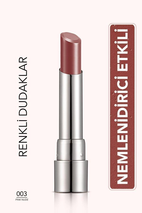 Flormar Nemlendirici Parlak Ruj- Sheer Up Lipstick - 003 Pinky Nude - 8682536012010 - Image 1