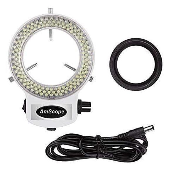 AmScope LED-144W-ZK Beyaz Ayarlanabilir 144 LED Halka Işık Aydınlatıcı - Image 1