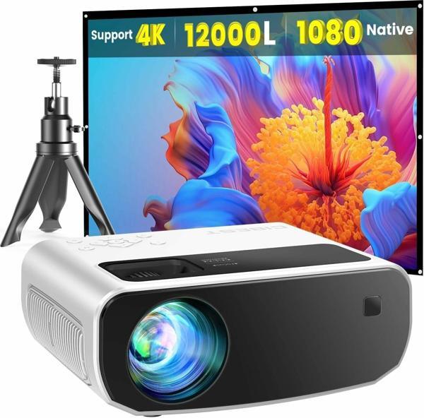 CiBest 1080P Full HD Taşınabilir Dış Mekan Projektörü, 12000L - Image 1