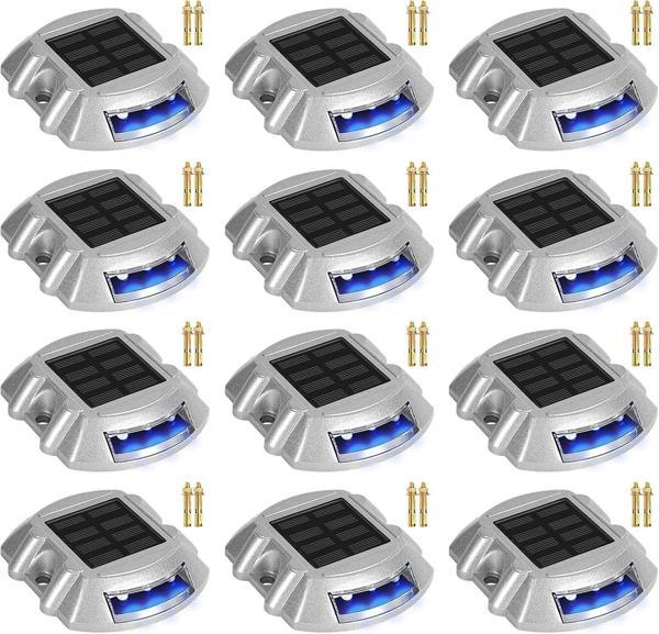 Cremant Güneş Enerjili Yol Yolu Işıkları LED Mavi Işık - 12 Adet - Image 1