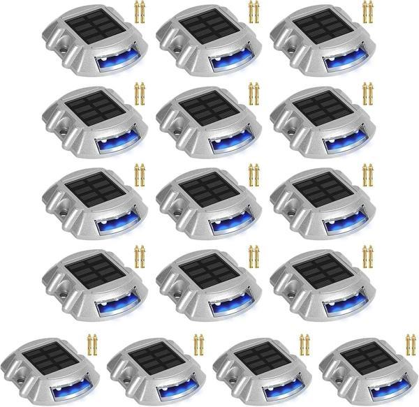 Cremant Güneş Enerjili Yol Yolu Işıkları LED Mavi Işık - 16 Adet - Image 1