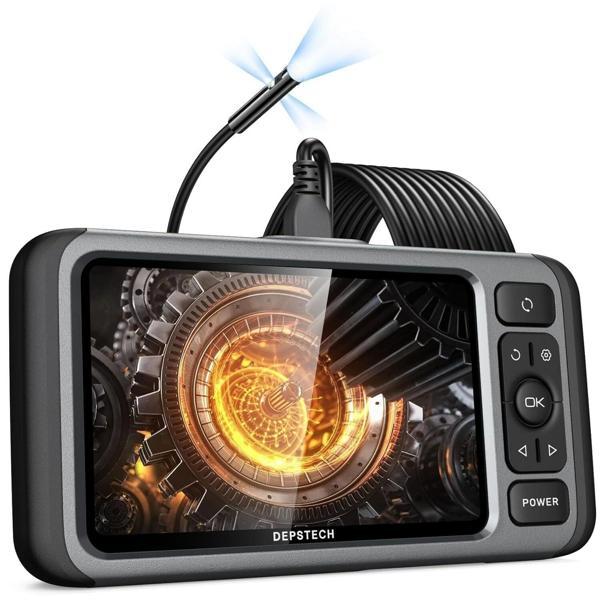DEPSTECH Üç Lensli Boroskop 5 Inc IPS Ekran 1080P HD, 32G Kart - 5m - Image 1