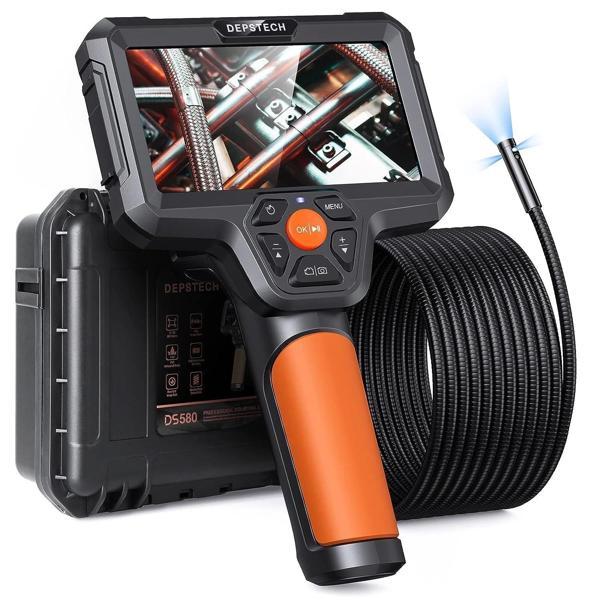DEPSTECH Üç Lensli Boroskop, 5'' IPS Ekranlı Muayene Kamerası - 5m - Image 1