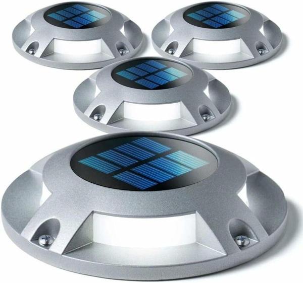 Home Zone Security Solar Güverte Işığı - Hava Koşullarına Dayanıklı - Gümüş - Image 1