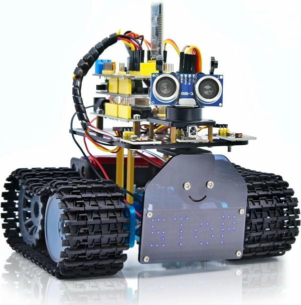 KEYESTUDIO Mini Tank Robot V2 Arduino için Akıllı Araç Kiti - Image 1