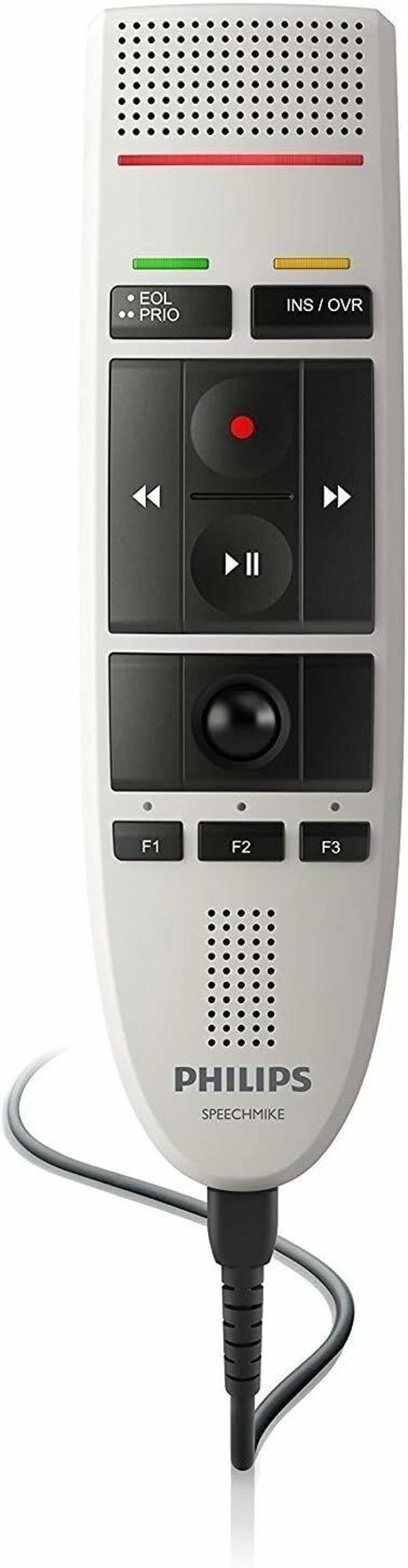 Philips LFH3200 SpeechMike III Pro (Düğmeyle Çalıştırma) USB PC Dikte Mikrofonu - Image 1