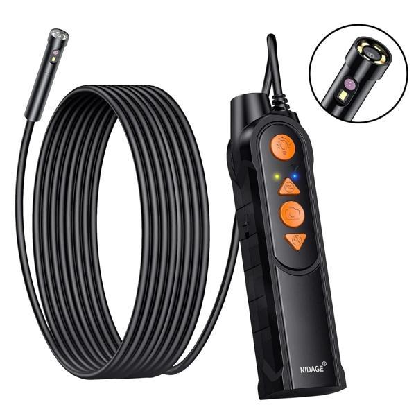NIDAGE 5.0mm Otomotiv Çift Lensli Yılan Kamerası - 3.5m Kablo - Image 1