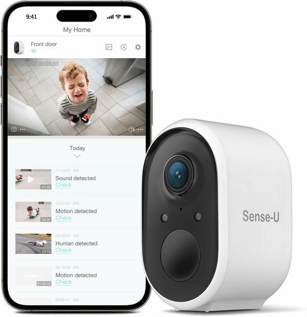 Sense-U Güvenlik Kablosuz Dış Mekan Kamerası 2 HD Video - Image 1
