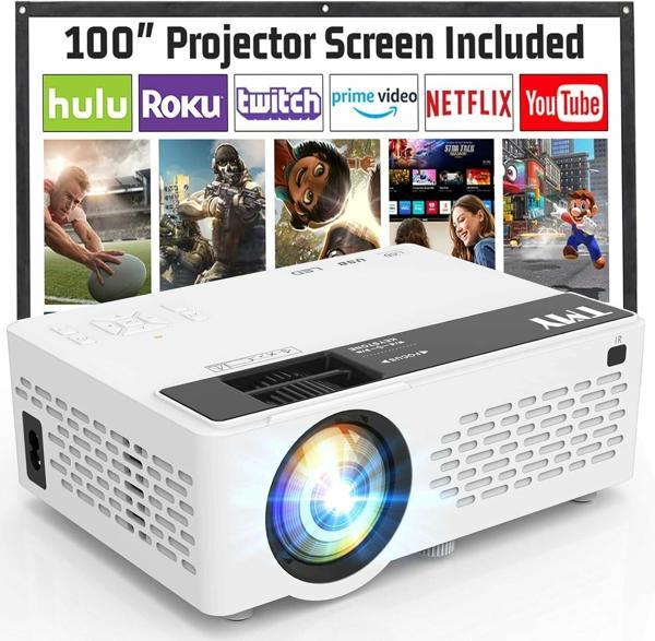 TMY Mini - Yükseltilmiş 9500 Lümen Bluetooth Projektör - 100 Inc - Image 1