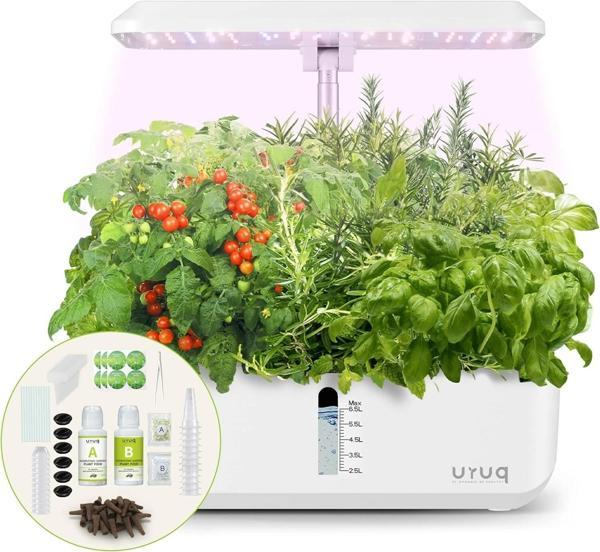 URUQ Topraksız Yetiştirme Sistemi Kapalı Bahçe Seti 12 Pods - Beyaz - Image 1