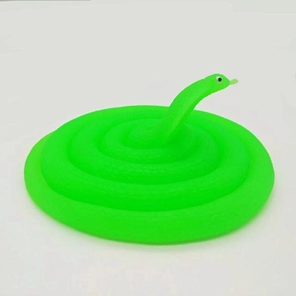 Fosfor Yeşil Renk Gerçekçi Görünüm Şaka Yumuşak Yılan 120 Cm - Image 1