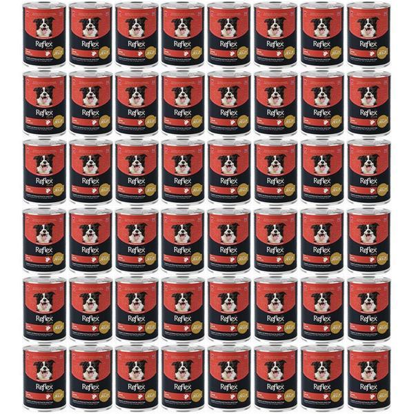 Reflex Plus Jöle İçinde Et Parçacıklı Kuzu Etli Yetişkin Köpek Maması 400 Gr*48 Adet - Image 1