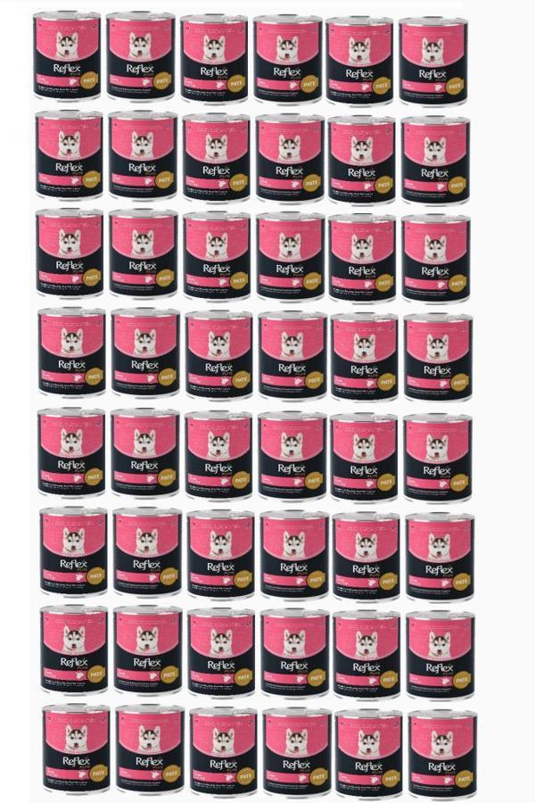 Reflex Plus Pate İçinde Et Parçacıklı Yavru Köpek Maması 395 Gr*48 Adet - Image 1