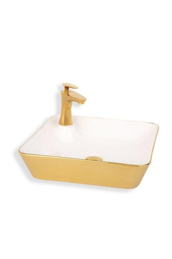 Lena E-4620A Tezgah Üstü Porselen Lavabo - Image 1