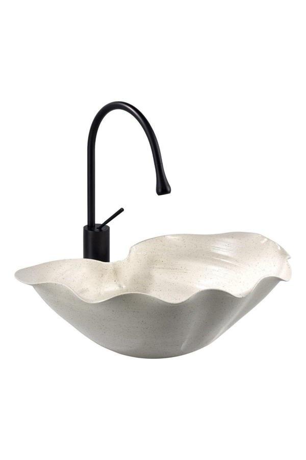 Lena Tezgahüstü Lavabo (Mat Beyaz) Ey-9103 - Image 1
