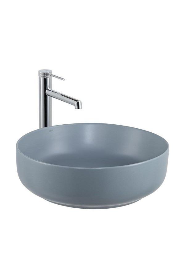 Lena Tezgahüstü Lavabo (Mat Mavi) E-W1201Mm - Image 1