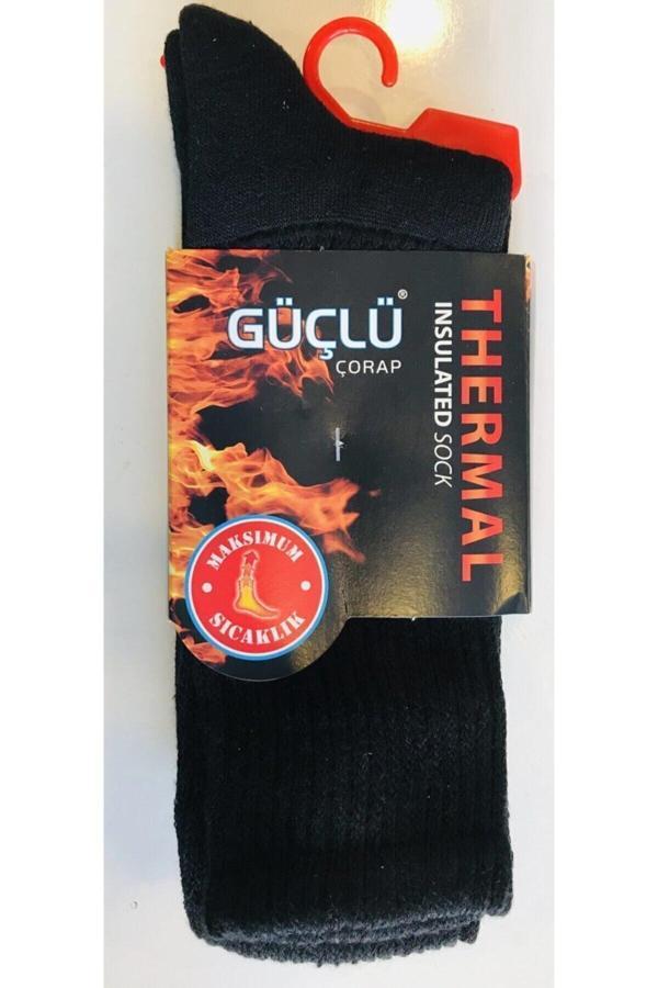Güçlü Kışlık Termal Thermal Çorap Siyah - Image 1