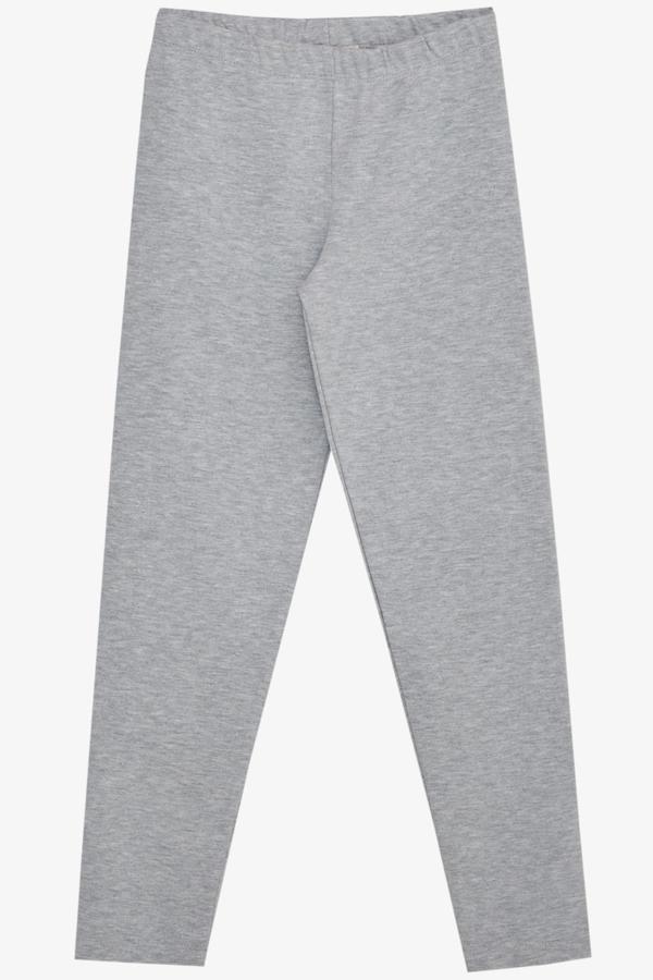 Breeze Kız Çocuk Tayt Basic 4-8 Yaş, Açık Gri Melanj - Image 1