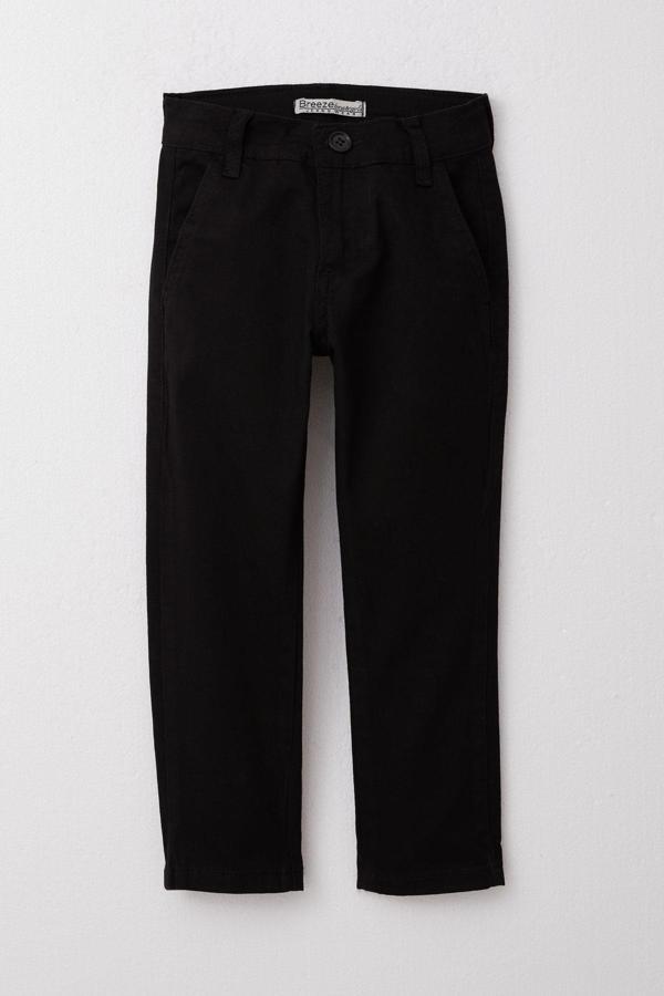 Breeze Erkek Çocuk Pantolon Gabardin Basic 3-7 Yaş, Siyah - Image 1