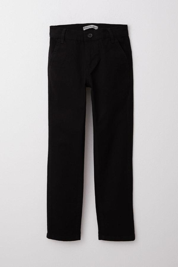 Breeze Erkek Çocuk Pantolon Gabardin Basic 8-14 Yaş, Siyah - Image 1