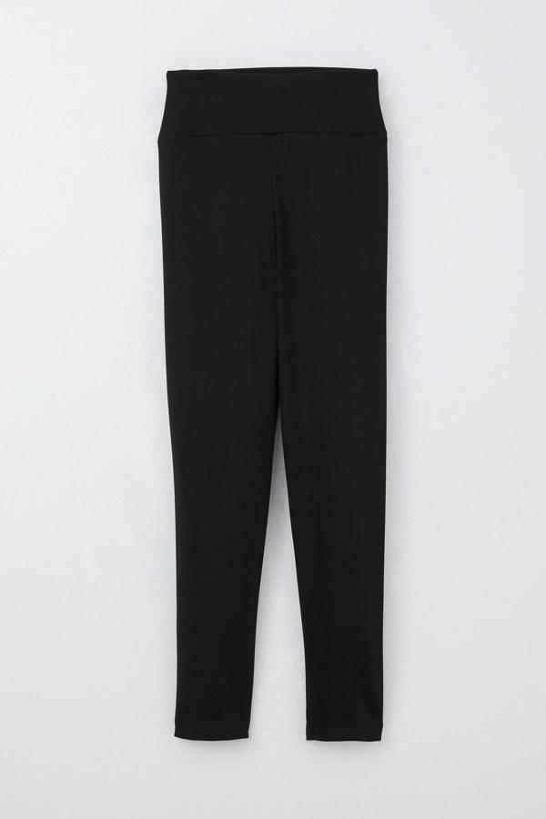 Breeze Kız Çocuk Tayt Basic Dar Paça 8-14 Yaş, Siyah - Image 1