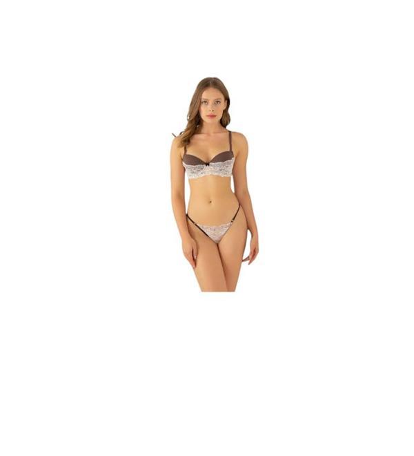 Miorre Push-up Boş Kap Dantel Detaylı Sütyen Takım - Image 1