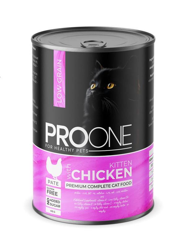 Pro One Kitten Tavuklu Yavru Kedi Konservesi 415 Gr (24 Adet) - Image 1