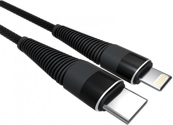 PDAteknoloji Apple iPhone Lightning 5A 100 W Örgülü Hızlı Şarj ve Data Kablosu 1 Metre Siyah SZC-01 - Image 1