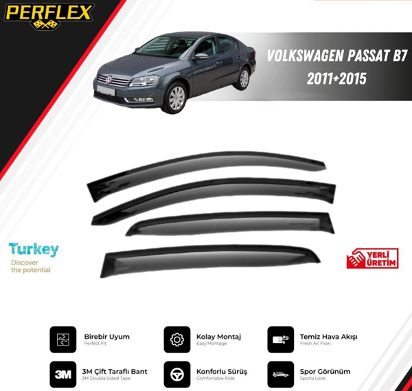CAM RÜZGARLIĞI V2 DÜZ VW PASSAT B7 2011-2015 - Image 1