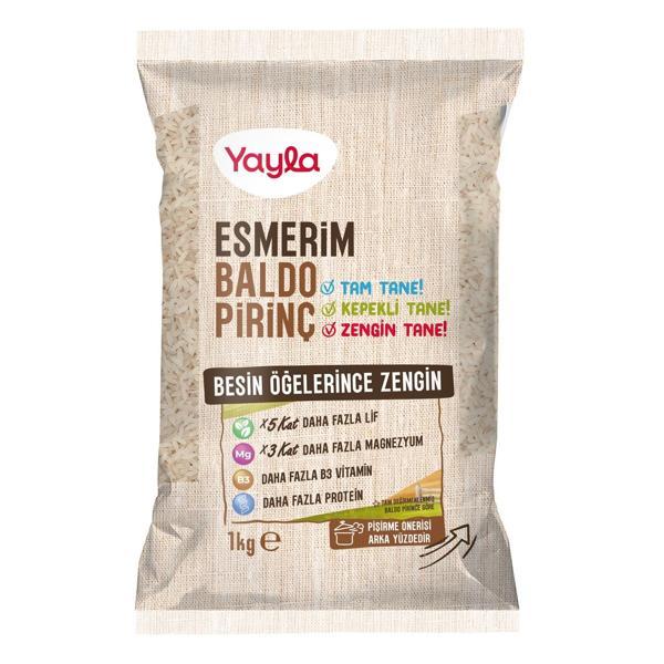 Yayla Esmerim Baldo Pirinç 1 kg - Image 1