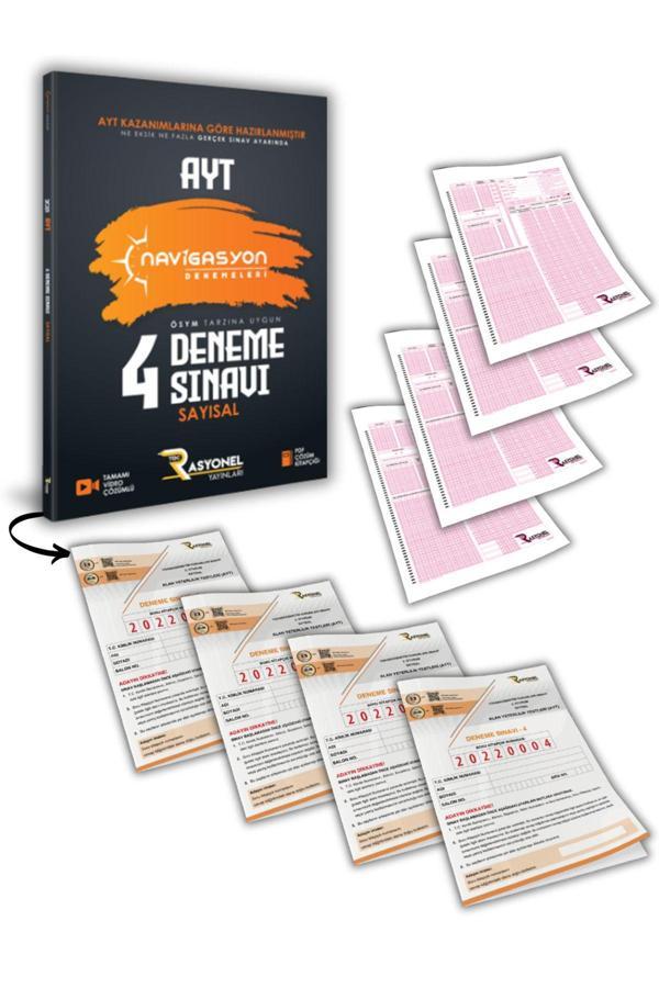 Rasyonel Yayınları Ayt Sayısal 4'Lü Deneme Seti (Meb Ve 2025 Ayt Müfredatına Uygun) - Rasyonel Yayınları - Image 1