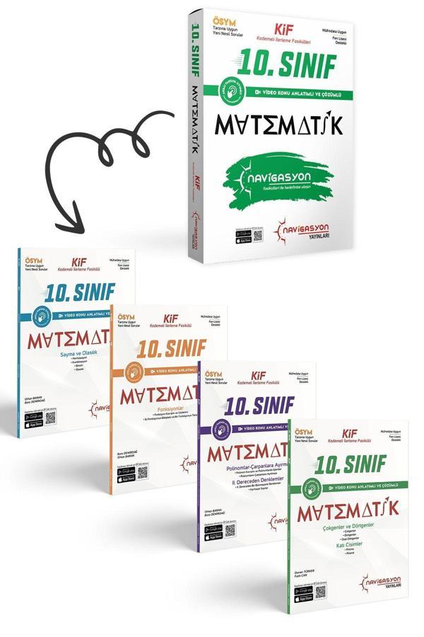 Navigasyon Yayınları 10. Sınıf Matematik Kademeli İlerleme Fasikül Seti (Meb Müfredatına Uygun-Ösym Ayarında) - Navigasyon Yayınları - Image 1