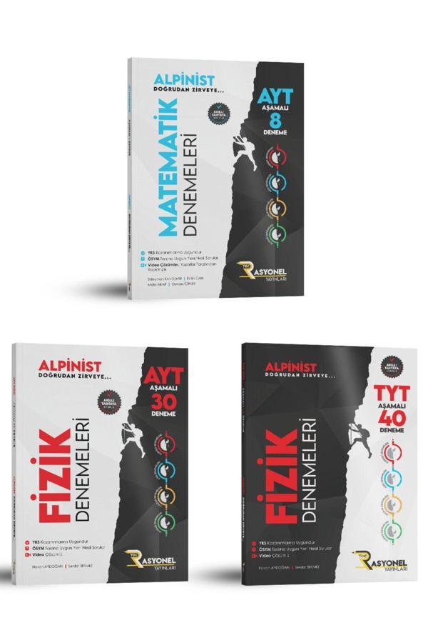 Rasyonel Yayınları Ayt Matematik- Tyt-Ayt Fizik Aşamalı Deneme Seti (78 Deneme- Müfredata Uygun- Ösym Ayarında) - Rasyonel Yayınları - Image 1