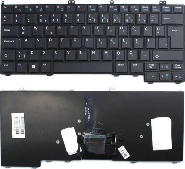 İnfostar Dell Latitude E7420D Uyumlu Notebook Klavyesi  - Siyah - TR - Backlit - Image 1