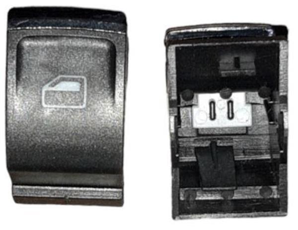 Volkswagen Passat B8 14/18 Ön/arka Cam Düğme Butonu Sağ/sol Aynı (Adet) (Ni̇kelajlı)  - Image 1