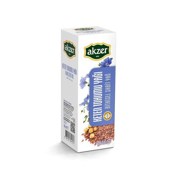 Akzer Keten Tohumu Yağı 50 Ml - Image 1