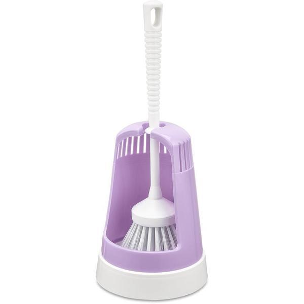 Omnisoft FLR F026 Plastik Klasik Wc Klozet Tuvalet Fırçası  Mor - Image 1