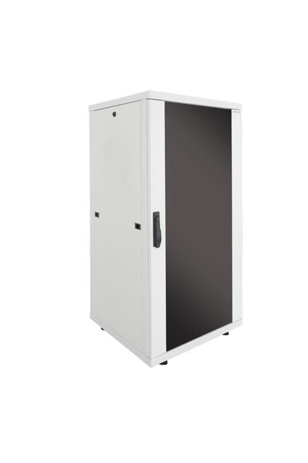 Canovate 26U 600x800mm 19'' Dikili Tip Network Rack Kabinet Gri Flatpack 2 Yıl Üretici Garantili - Image 1