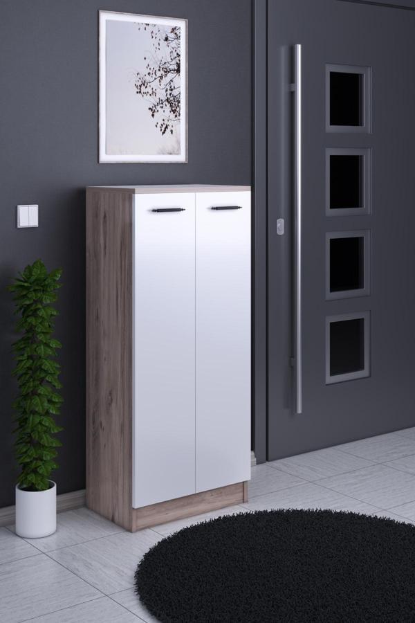 Gubimo Abete Çok Amaçlı Dolap /Atlantik Çam-Beyaz - Image 1
