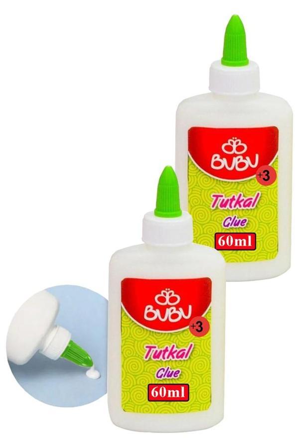 Beyaz Tutkal 60 ml 2 Adet Bubu Beyaz Mobilya Tutkalı 75 gr Ahşap Tutkalı Su Bazlı Çok Amaçlı Beyaz Tutkal - Image 1