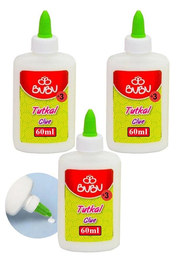Beyaz Tutkal 60 ml 3 Adet Bubu Beyaz Mobilya Tutkalı 75 gr Ahşap Tutkalı Su Bazlı Çok Amaçlı Beyaz Tutkal - Image 1