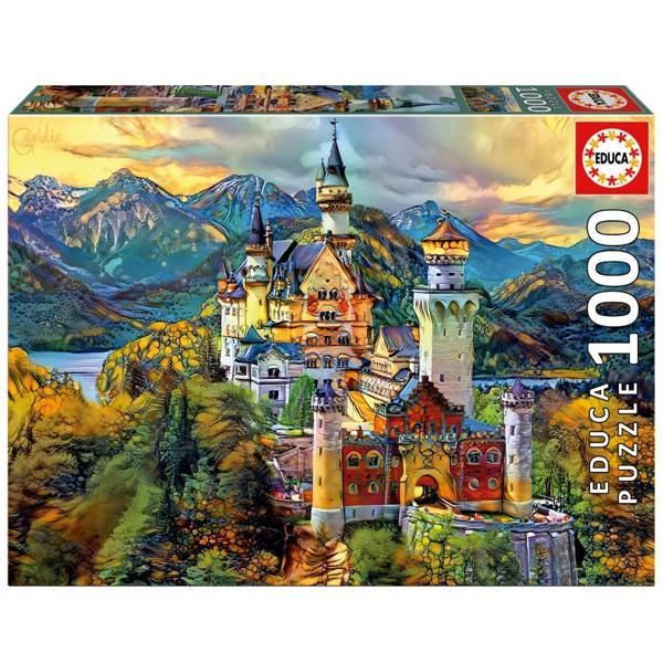 1000 Parça Neuschwanstein Şatosu Puzzle - Neuschwanstein Castle - 19933 - Image 1