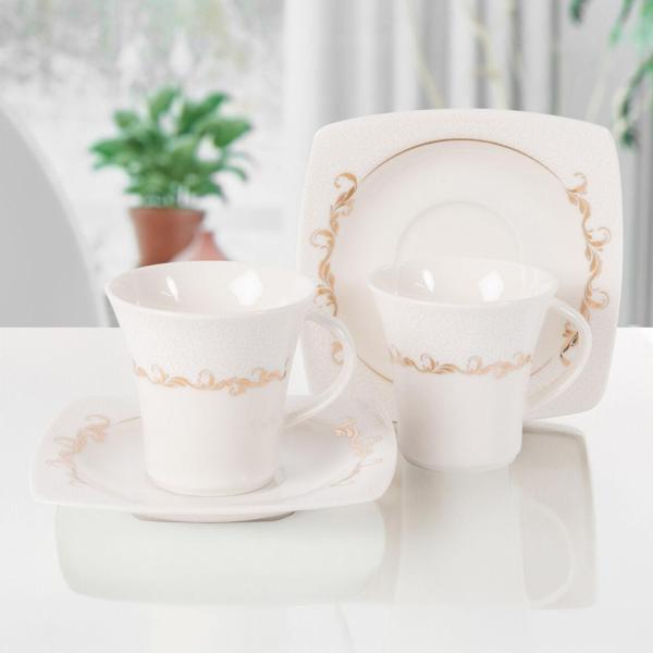 Güral Porselen Caroline 6 Kişilik Kahve Takımı 6599 - Image 1